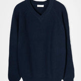 Maglia Scollo a V Uomo Cashmere Costante - Rifò Lab Moda circolare made in Italy