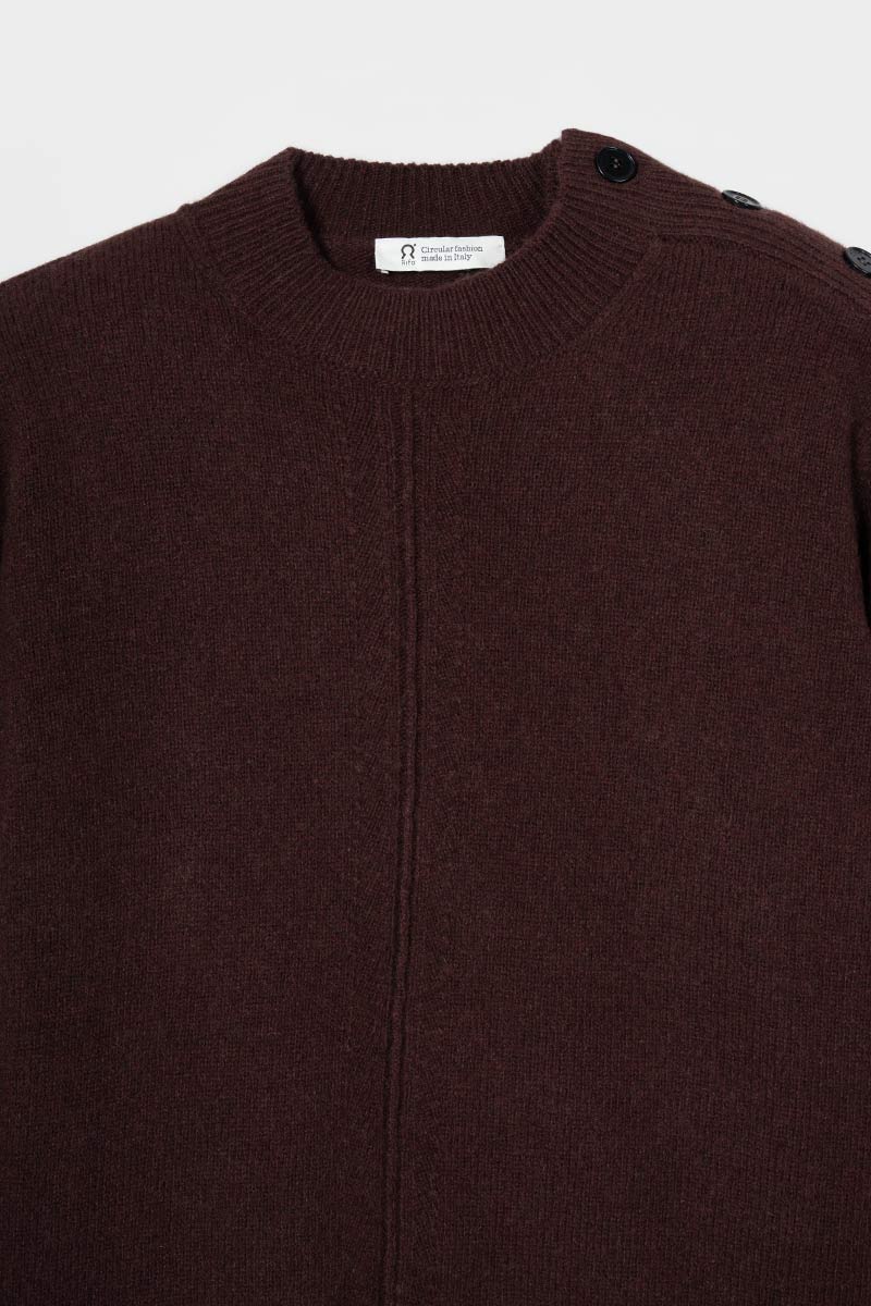 Maglia Collo Lupetto Donna Cashmere Rigenerato Barbara- Rifò Lab Moda circolare made in Italy