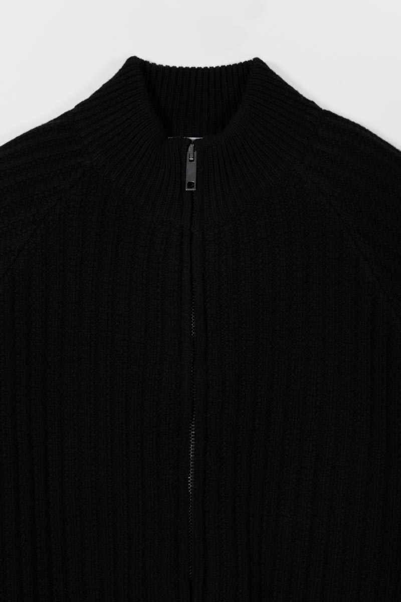 Cardigan Zip Donna Lana Rigenerata Ornella - Rifò Lab Moda circolare made in Italy