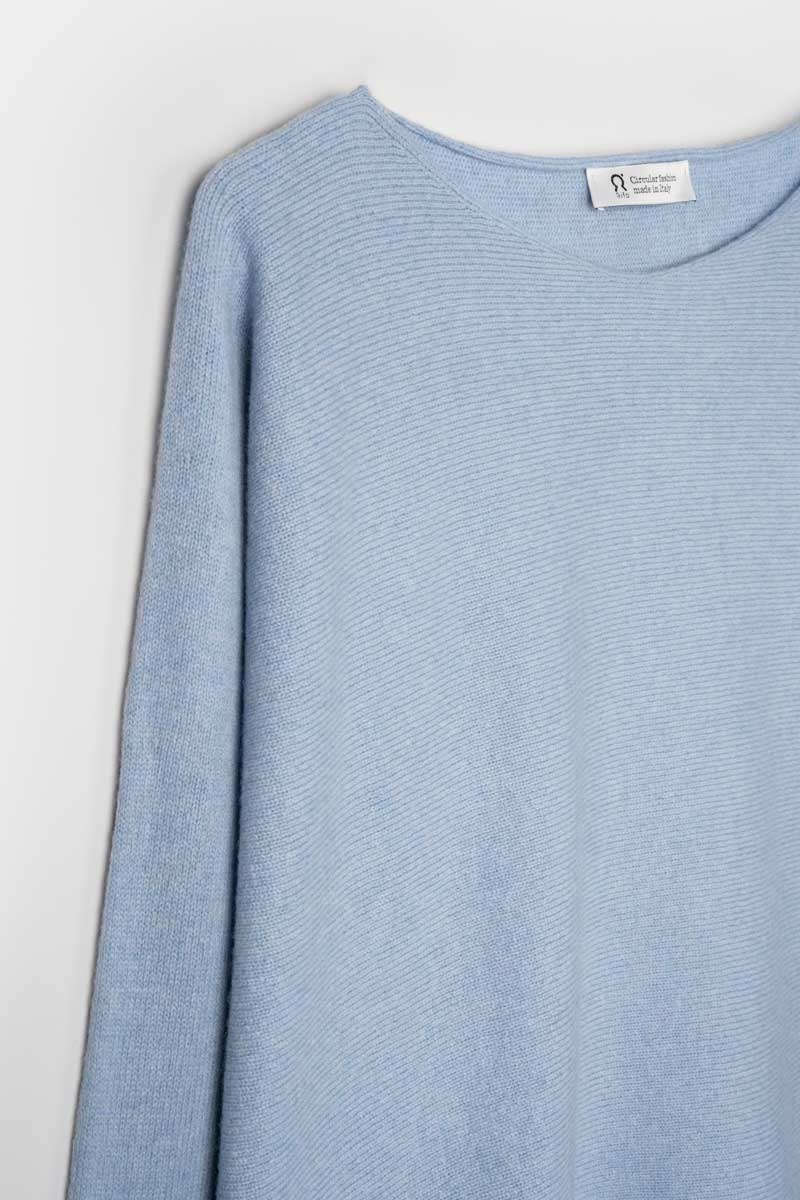 Azzurro Nuvola | Maglia Donna Cashmere Rigenerato Silvia