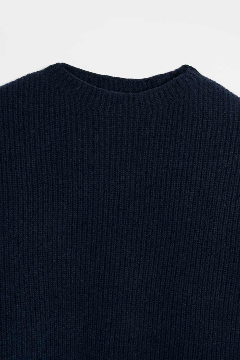Maglia Donna Cashmere Rigenerato Melissa Blu