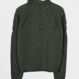 Maglia Donna Lana Corinna Maglione con Trecce Lana Rigenerata - Rifò Lab Moda circolare made in Italy