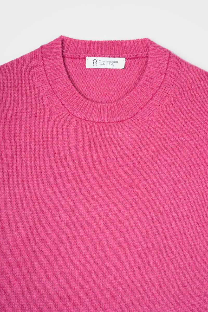 Maglia Donna Cashmere Rigenerato Edda Rosa