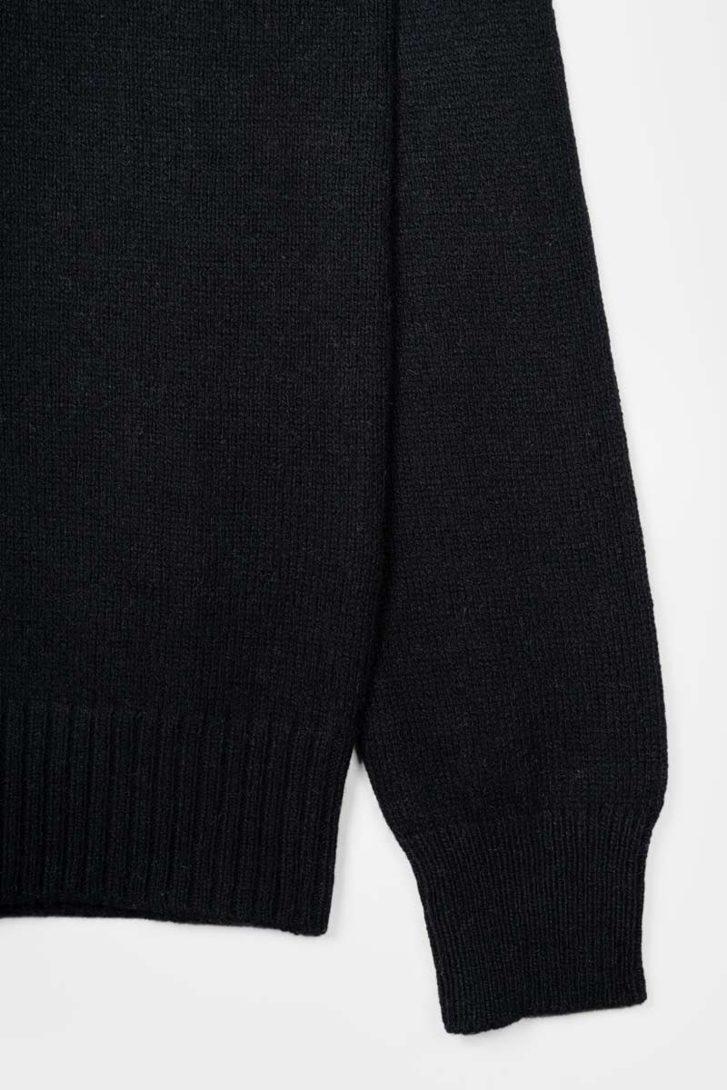 Maglia Donna Cashmere Rigenerato Edda Nero Ardesia