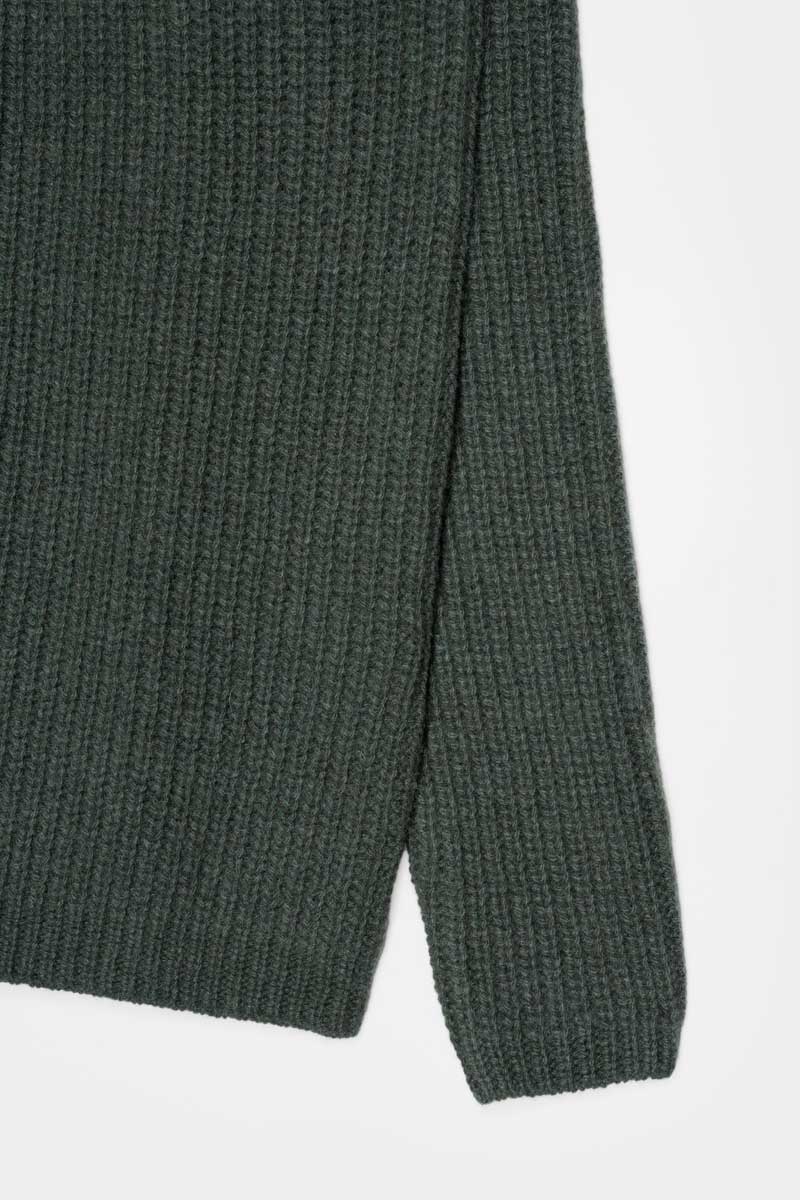 Verde Foresta | Cardigan Uomo Cashmere Rigenerato Ippolito