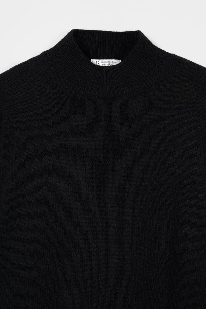 Nero Ardesia | Maglia Uomo Cashmere Rigenerato Clemente