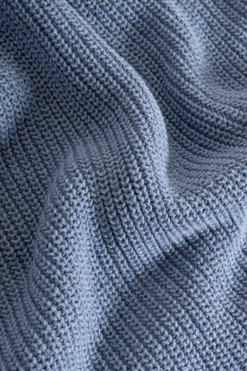 Maglia Donna Cotone Rigenerato Fanny Blu Indigo