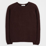 Maglia Girocollo Donna Cashmere Rigenerato Giulietta Marrone - Rifò Lab Moda circolare made in Italy