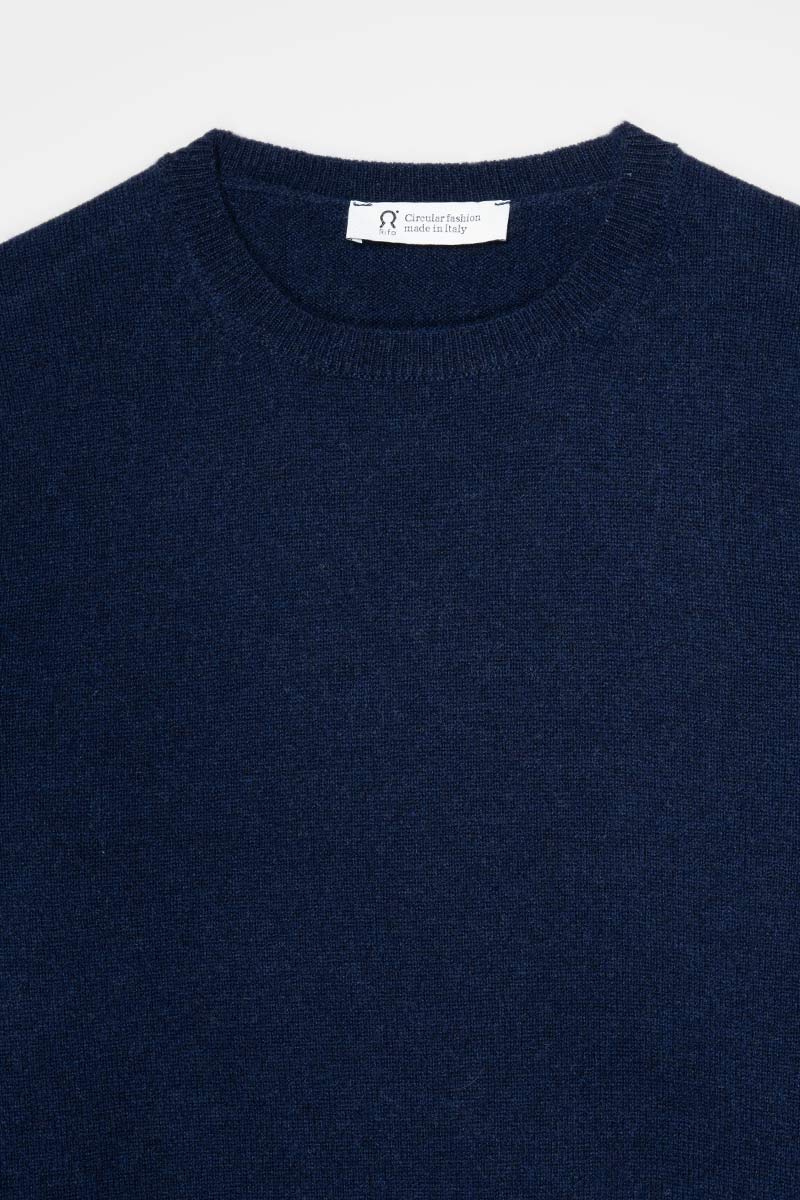 Maglia Donna Light Cashmere Rigenerato Veronica Blu
