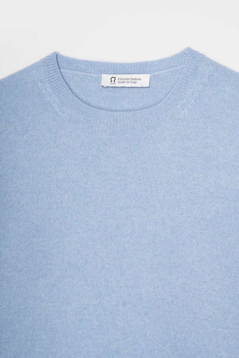Azzurro Nuvola | Maglia Donna Light Cashmere Rigenerato Veronica