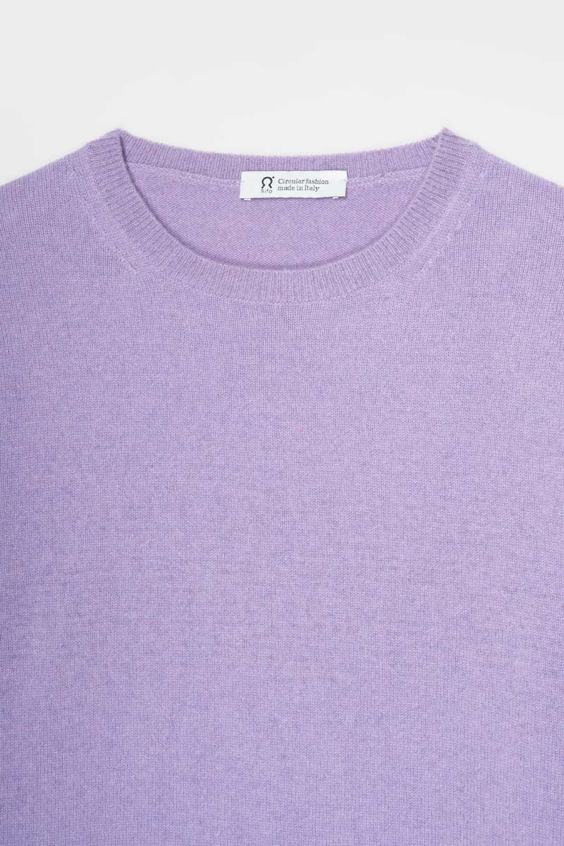 Viola Glicine | Maglia Donna Light Cashmere Rigenerato Veronica