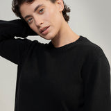 Nero Ardesia | Maglia Donna Lana Rigenerata Laura