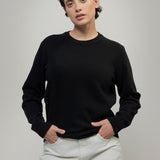 Nero Ardesia | Maglia Donna Lana Rigenerata Laura