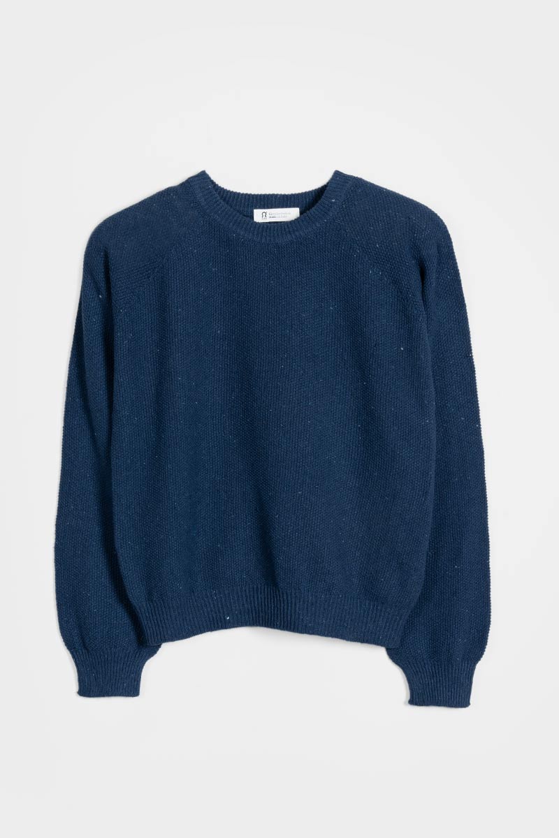 Maglia Donna Denim Rigenerato Alice Blu Baltico