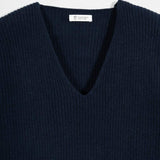 Maglia Donna Cashmere Rigenerato Ester Blu