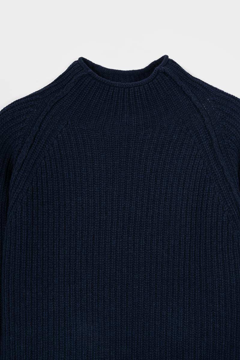 Maglione Collo Alto Unisex Lana Rigenerata Corrado - Rifò Lab Moda circolare made in Italy