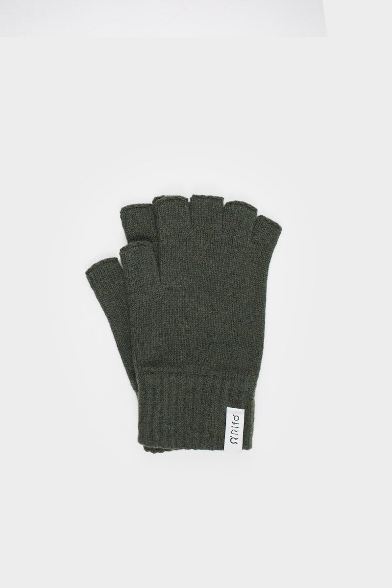 Guanti Senza Dita Jesiah In Cashmere | Morbidi E Caldi | Unisex | 80% Poliestere 20% Cashmere | Colore Classico