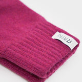 Rosa Ciclamino | Guanti Uomo Cashmere rigenerato Pier Paolo