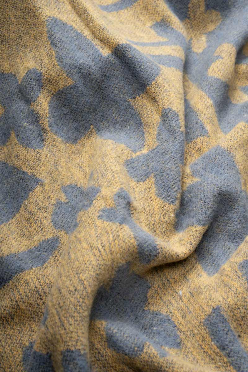 Mantella Cotone Rigenerato Creek Giallo Denim