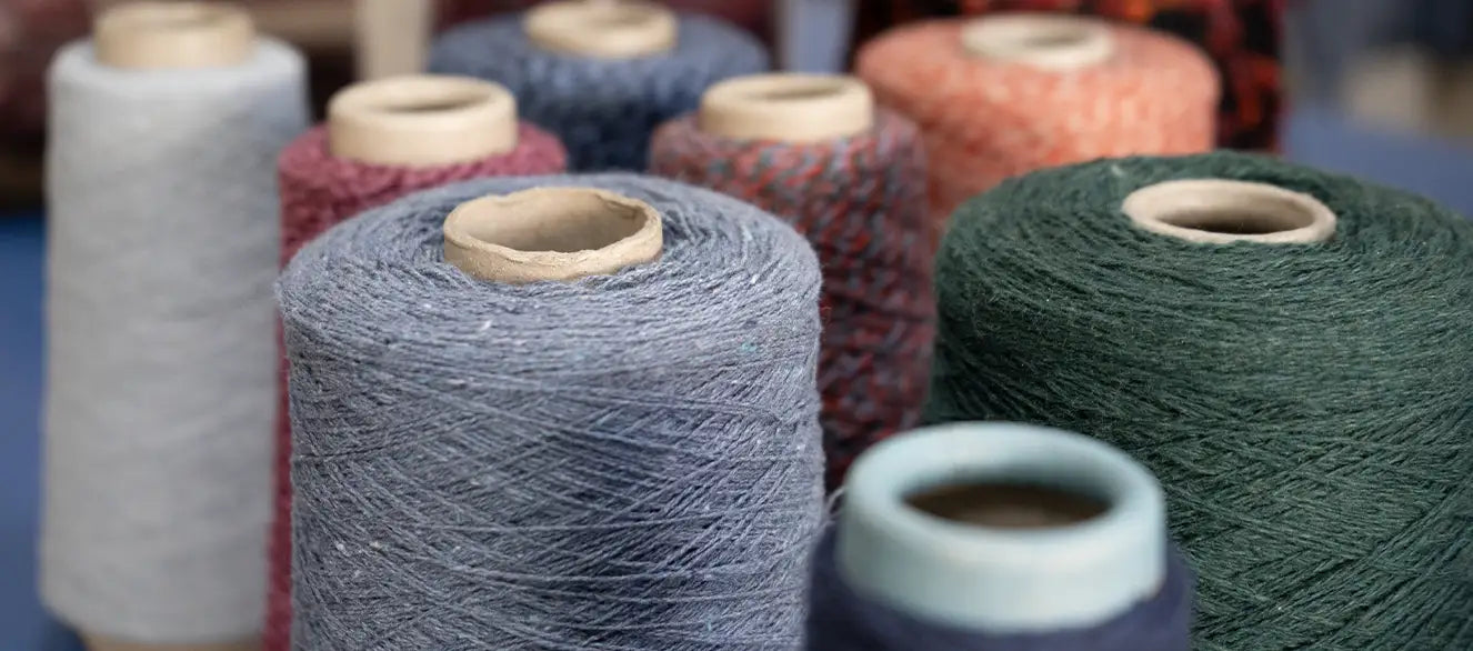Materiali riciclati banner abbigliamento zero waste Rifo Moda Circolare Made in Italy.webp