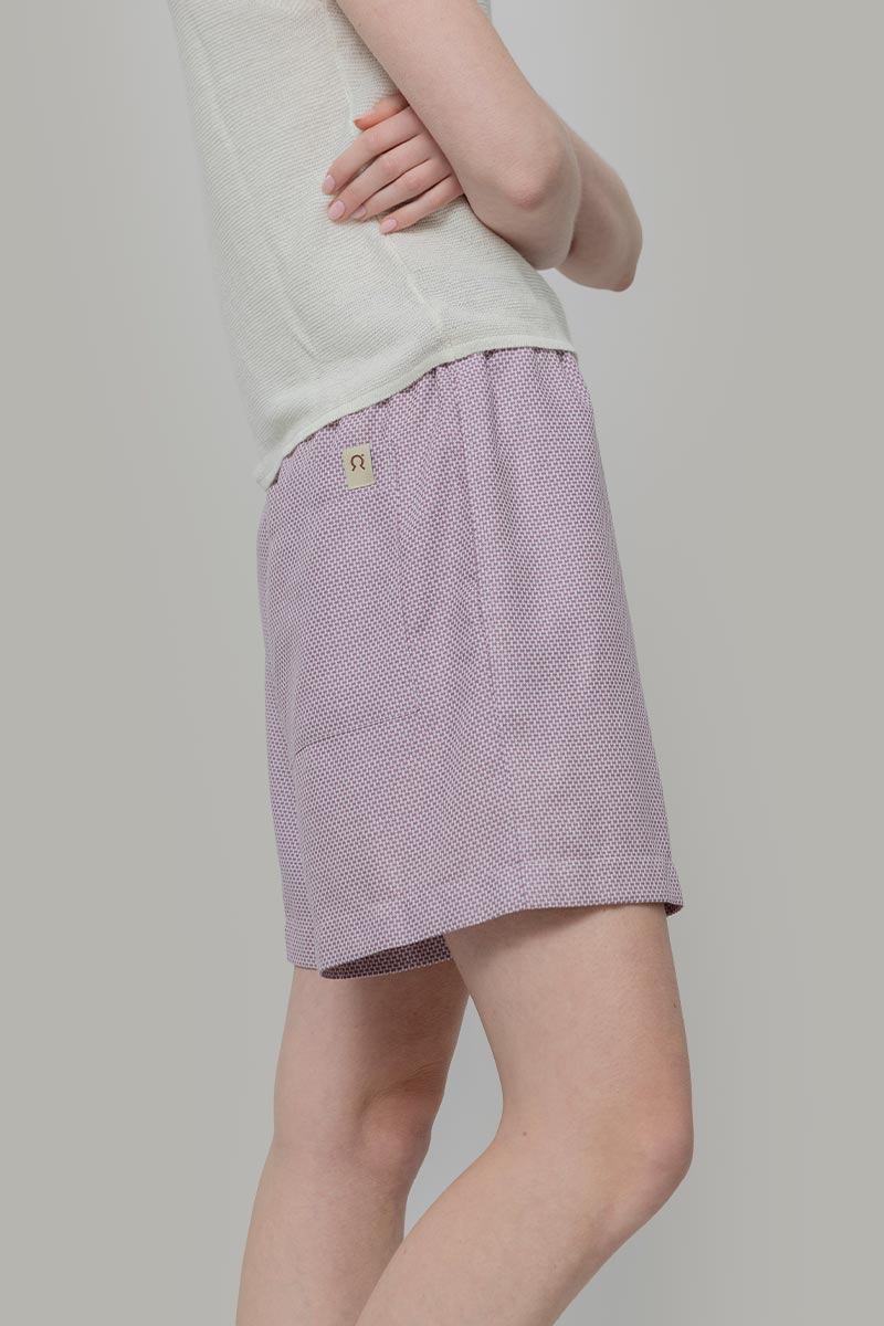 Pantaloncini Inghirami Allegra Violetto - Rifò Lab Moda circolare made in Italy