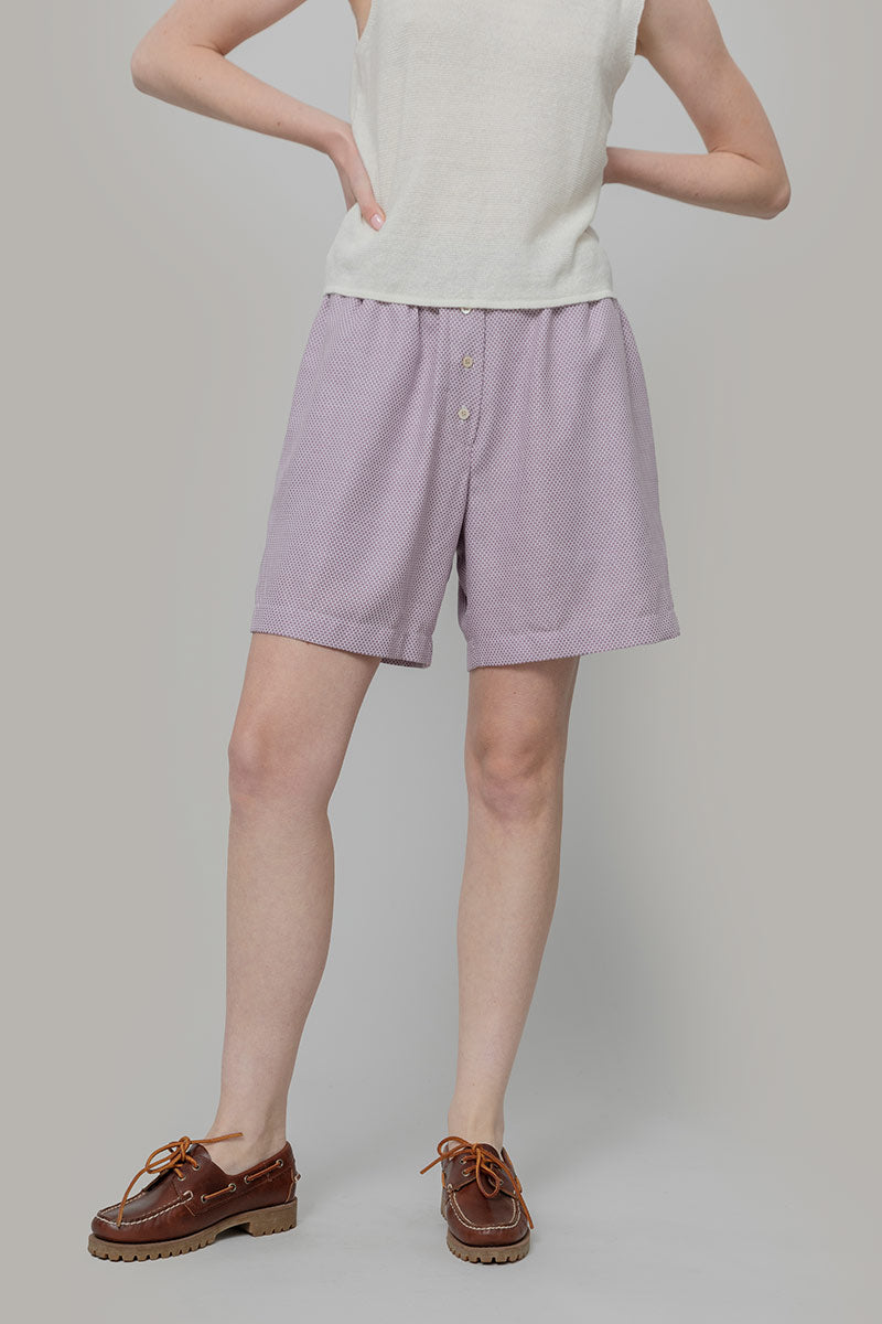 Pantaloncini Inghirami Allegra Violetto - Rifò Lab Moda circolare made in Italy