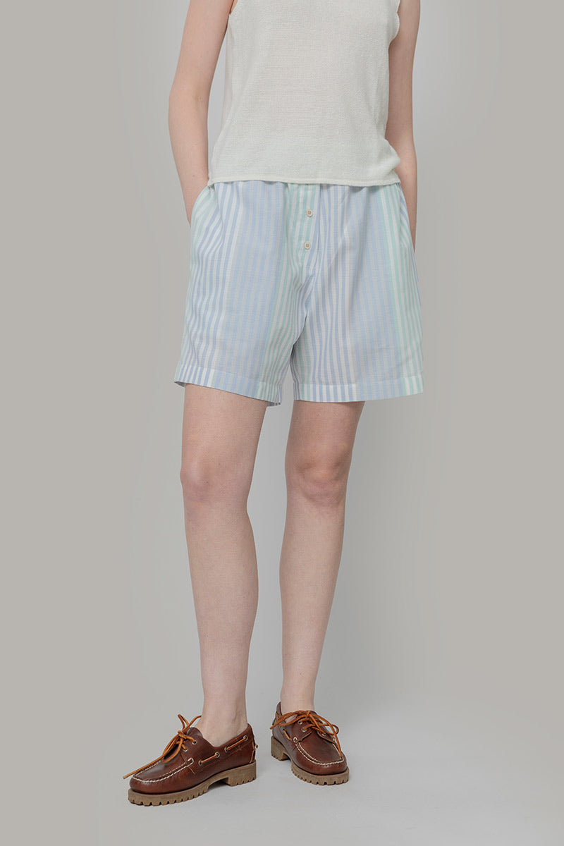 Pantaloncini Inghirami Allegra Acquamarina - Rifò Lab Moda circolare made in Italy