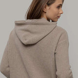 Beige Sabbia | Felpa Donna Cashmere Rigenerato Fiona