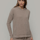 Beige Sabbia | Felpa Donna Cashmere Rigenerato Fiona