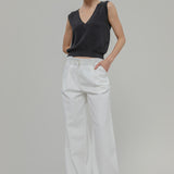 Damenhose aus Deadstock-Baumwolle Isla