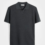Polo Uomo Cotone Rigenerato Giancarlo Nera