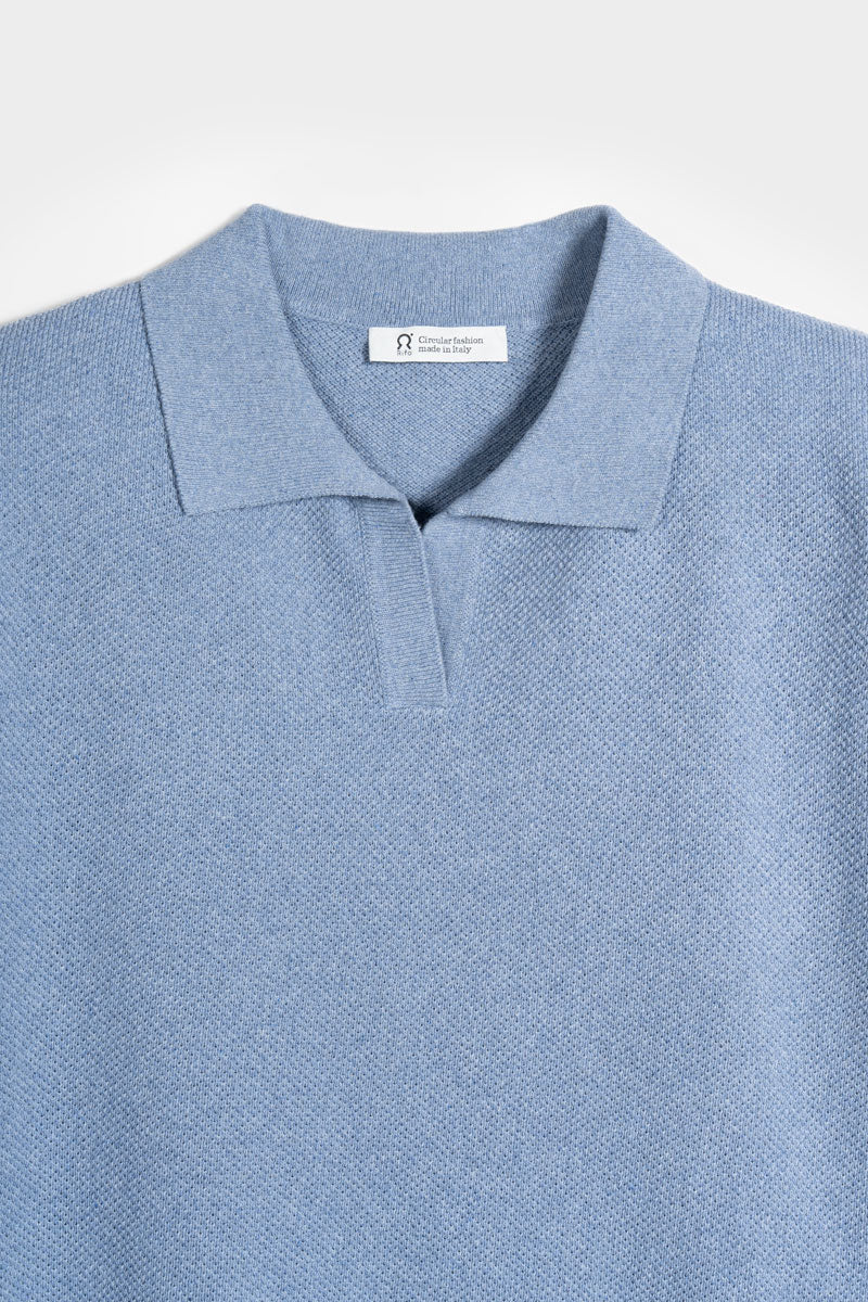 Polo Uomo Cotone Rigenerato Giancarlo Blu