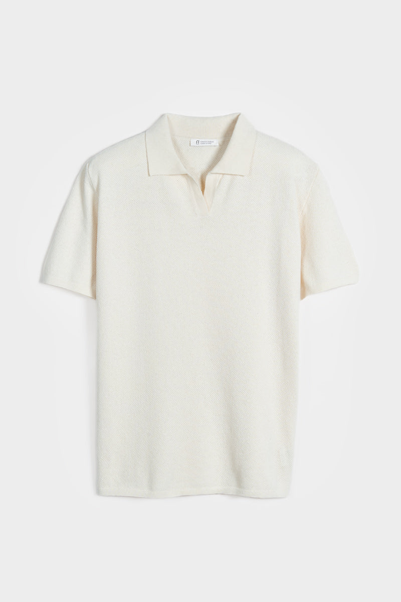 Polo Uomo Cotone Rigenerato Giancarlo Bianca