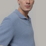 Polo Uomo Cotone Rigenerato Giancarlo Blu