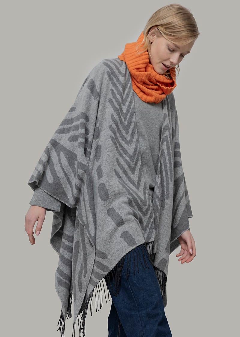 Grigio Roccia | Mantella Cotone Rigenerato Dakota