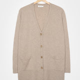 Beige Sabbia | Cardigan Donna Cashmere Rigenerato Claudia