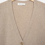 Beige Sabbia | Cardigan Donna Cashmere Rigenerato Claudia