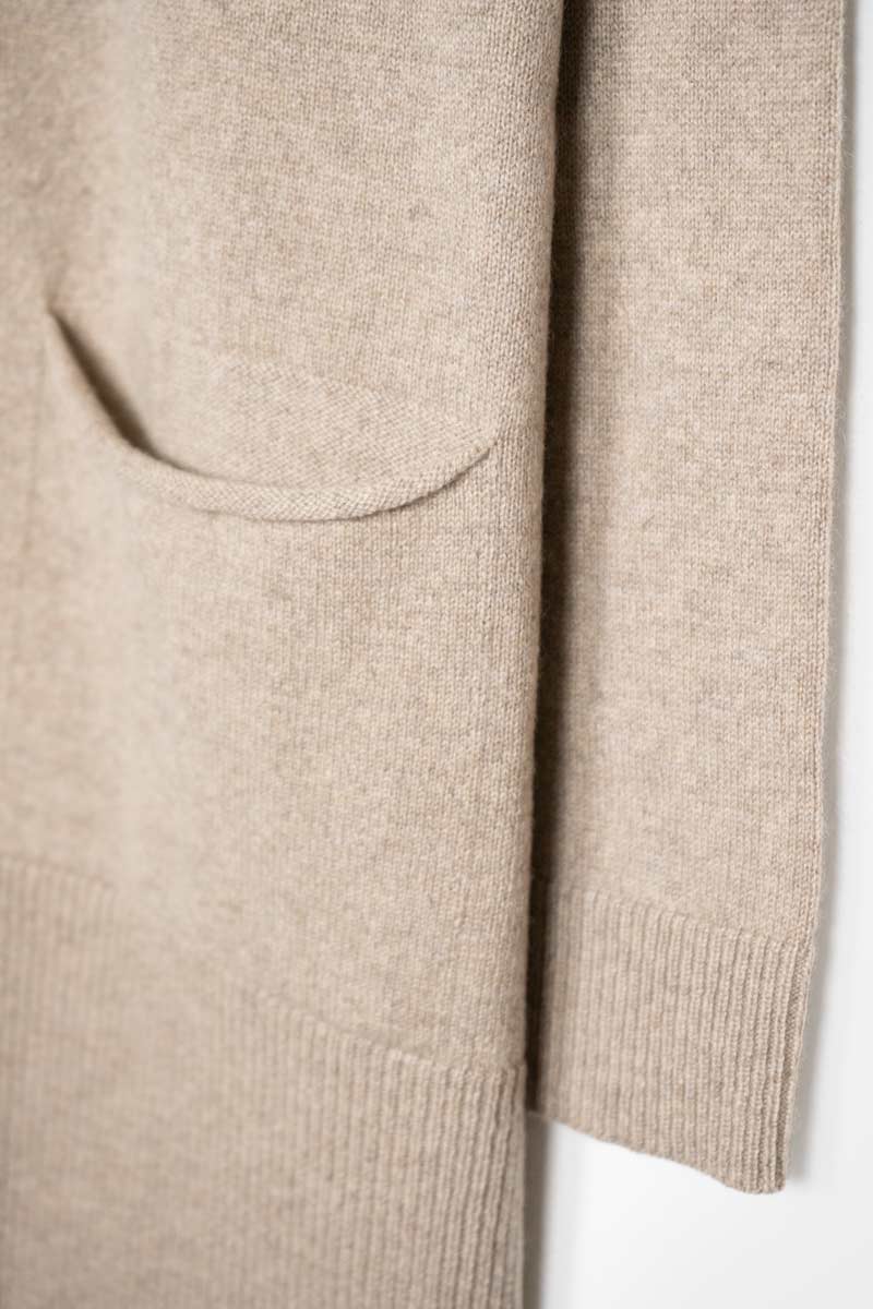 Beige Sabbia | Cardigan Donna Cashmere Rigenerato Claudia