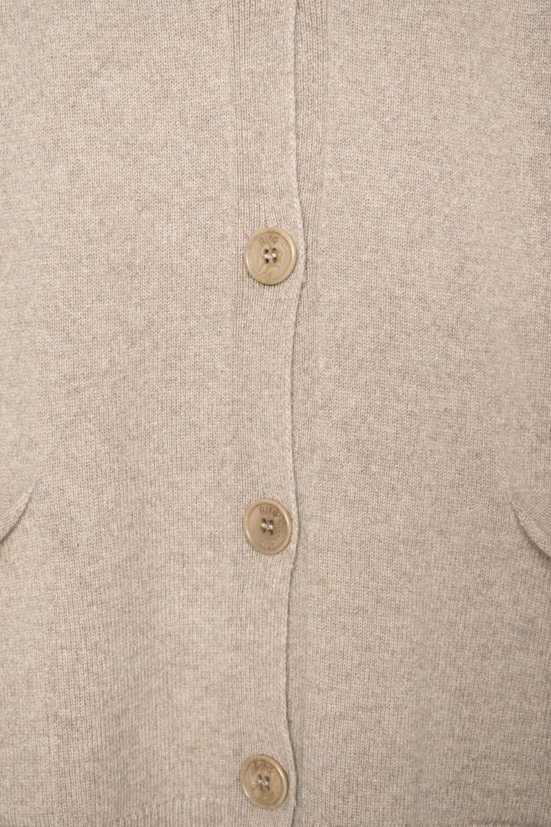 Beige Sabbia | Cardigan Donna Cashmere Rigenerato Claudia