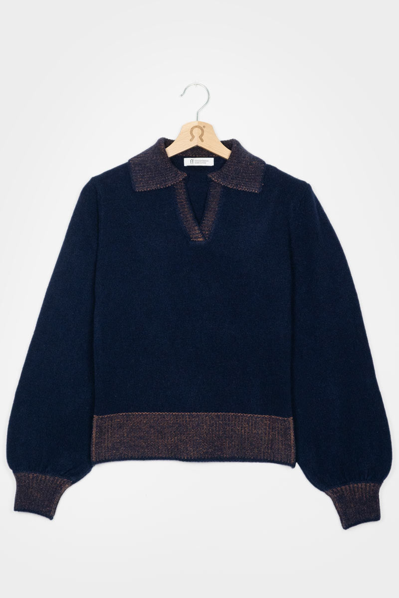 Blu Mora | Maglia Donna Cashmere Rigenerata Chiara
