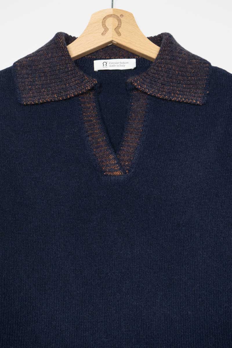 Blu Mora | Maglia Donna Cashmere Rigenerata Chiara