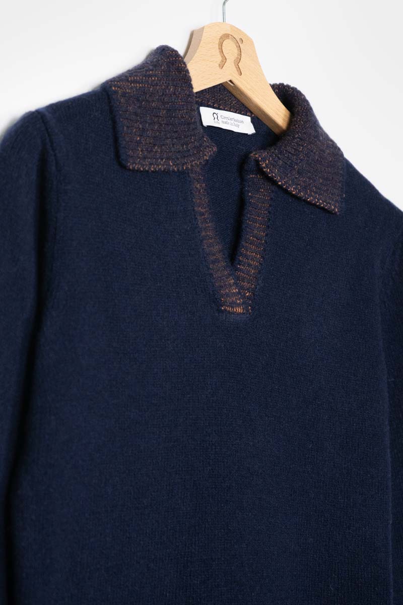 Blu Mora | Maglia Donna Cashmere Rigenerata Chiara