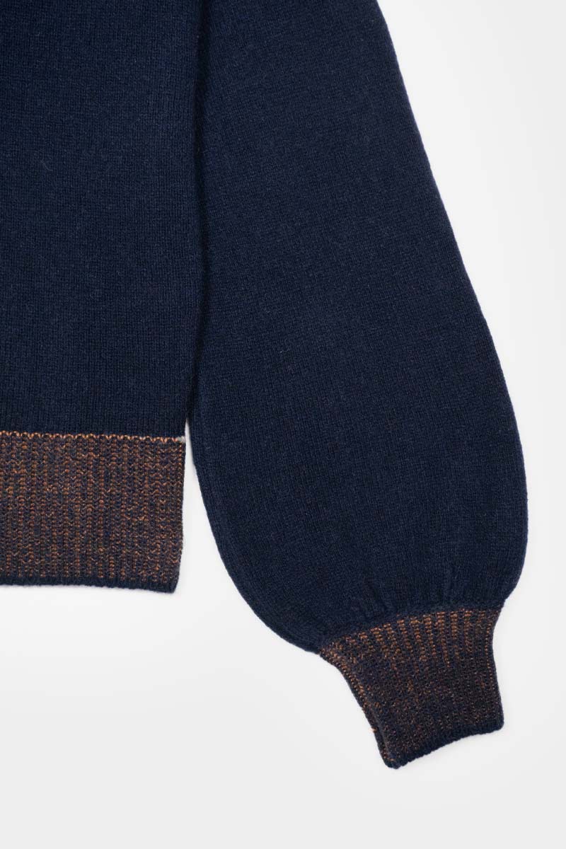 Blu Mora | Maglia Donna Cashmere Rigenerata Chiara