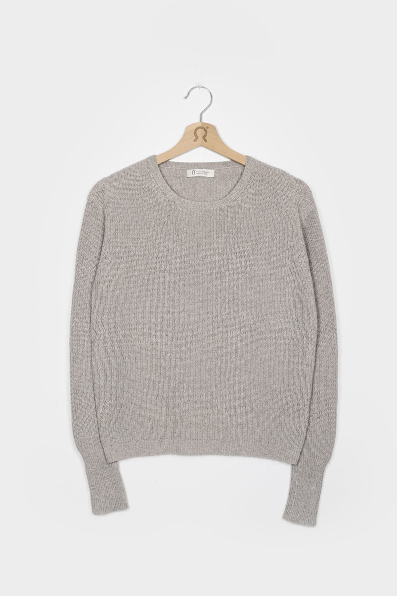 Grigio Ghiaccio | Maglia Donna Cotone Rigenerato Olga