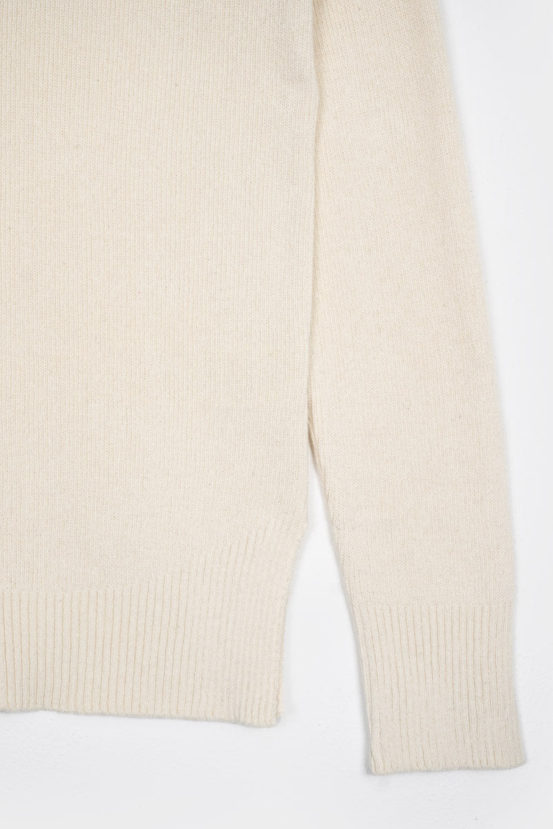 Bianco Burro | Maglia Donna Cotone Rigenerato Audrey