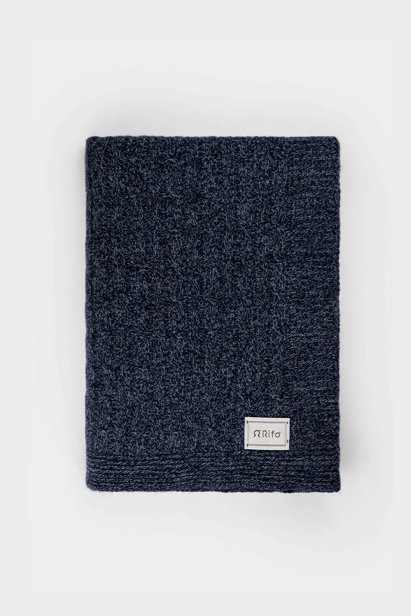Coperta Lana e Cashmere Rigenerato Elide -Moda Circolare Made in Italy Rifò