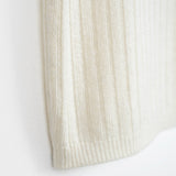 Bianco Grezzo | Maglia lupetto seta rigenerata