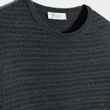 T-Shirt Donna Cotone Rigenerato Elisa Grigio Nero