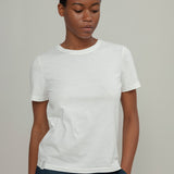 T-Shirt Donna Cotone Rigenerato Mimma Bianco