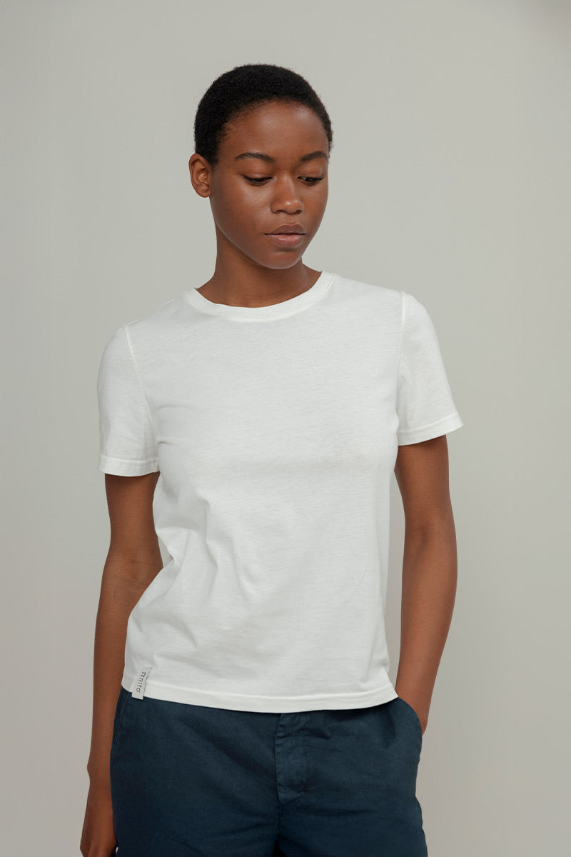 Cotone Biologico Magliette Di Cotone Bianche Due T-shirt In Cotone